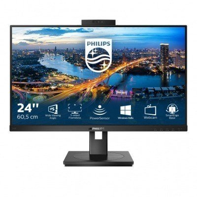 Philips B Line 242B1H - Monitor LED - 24 (23.8 visible) - 1920 x 1080 Full HD (1080p) @ 75 Hz - IPS - 250 cd/m² - 1000:1 - 4 ms - HDMI, DVI-D, VGA, DisplayPort - altavoces - negro textura