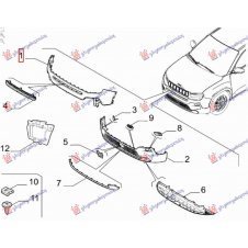 PARACHOQUE DELANTERO PARTE SUPERIOR(O)
