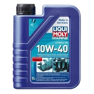Botella 1L aceite de motor Liqui Moly Marine 4T HC sintético 10W-40 ACEA A3/B4/E7, API CI-4/S 25012