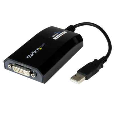 StarTech.com Adaptador de Vídeo Externo USB a DVI - Tarjeta Gráfica Externa Cable para Mac y PC - 1920x1200