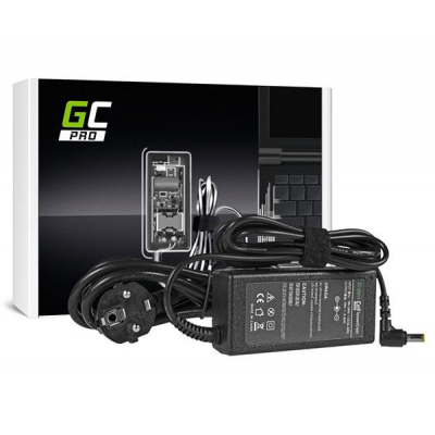 Cargador para portátil Acer / Asus / Toshiba 65W 19V 3.42A 5.5 mm x 1.7 mm GREENCELL / AD01P