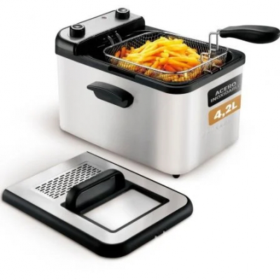 Freidora Grunkel Maxi Fry Pro/ 3000W/ Capacidad 4.2L