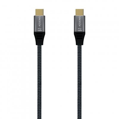 CABLE AISENS USB 3.2 GEN2X2 ALUMINIO 20GBPS 8K30HZ 5A 100W E-MARK USB-C/M 1.5M