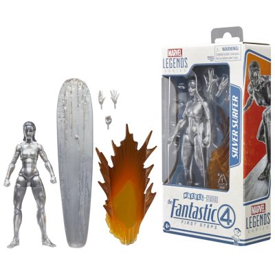 Figura hasbro marvel legends series los 4 fantasticos: primeros pasos silver surfer