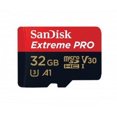 SanDisk Extreme Pro MicroSDHC 32GB Clase 10 U3 V30 UHS-I + Adaptador SD