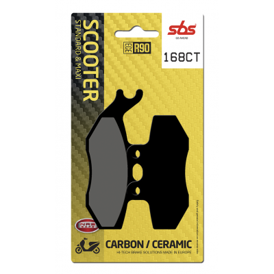 CT Scooter Carbon Tech Organic Brake Pads SBS 168CT