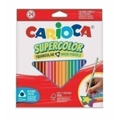 LAPICES COLOR CARIOCA SUPERC.TRI. C/24
