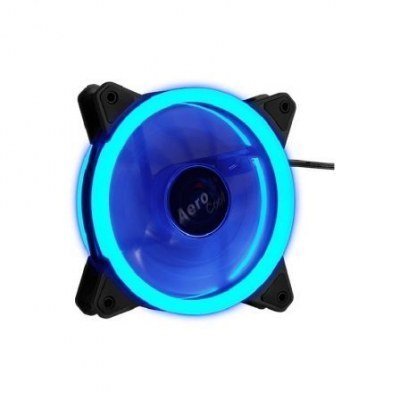 VENTILADOR AEROCOOL REV BLUE - 12CM - 1200RPM - 15.1DBA - COJINETE HIDRÁULICO - LED AZUL