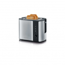 Severin 2589 2 rebanada(s) 800 W Negro, Acero inoxidable