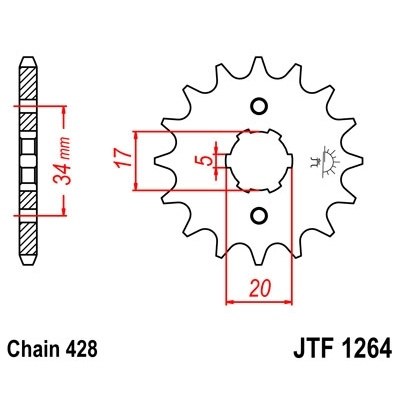 Piñón JT SPROCKETS JTF1264.14