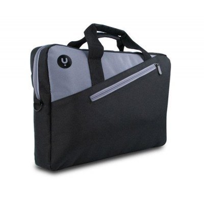 Maletín Monray Ginger para Portátiles hasta 14/ Cinta para Trolley/ Negro