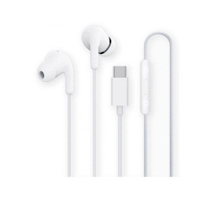 Auriculares Intrauditivos Xiaomi Earphones Tipo-C/ con Micrófono/ USB Tipo-C/ Blancos