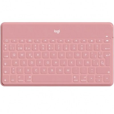 Teclado logitech keys to go wireless inalambrico para iphone ipad y apple tv blush