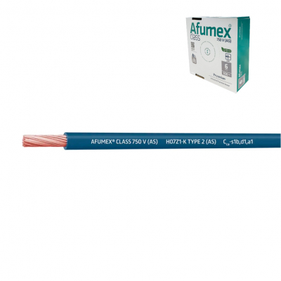 Cablecillo h07z1-k(as) 2,5 mm² azul euro/m