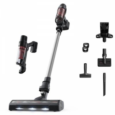 Aspirador escoba con batería Rowenta X-Pert 7.60 Animal RH6A71WO - Potencia 140W | Autonomía hasta 45 min | Cepillo motorizado para pelo de mascota | Diseño inalámbrico y ligero