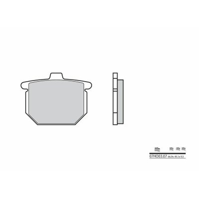 Pastillas de freno orgánicas Brembo 07HO0307 07HO0307