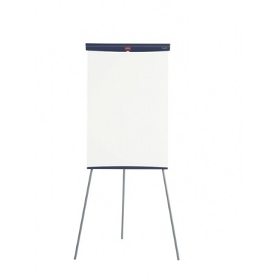 Nobo Pizarra Caballete Basico de Acero 680x1840mm - Superficie Magnetica - Bandeja para Rotuladores - Color Blanco
