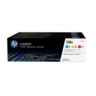 HP CE321A/CE322A/CE323A Pack de 3 Cartuchos de Toner Originales - 128A