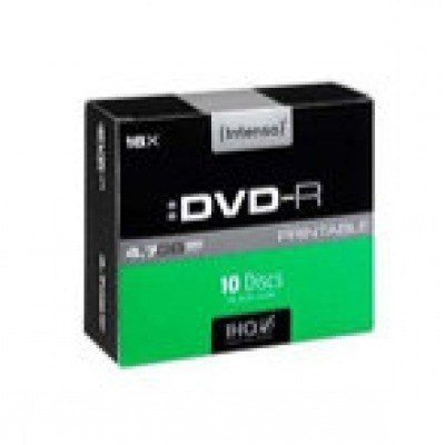 DVD+R INTENSO 4,7GB 16X PRINTABLE SLIM CASE 10