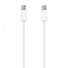 AISENS Cable USB 2.0 3A 60W Apple, tipo USB-C/M-USB-C/M, Blanco, 1.0m