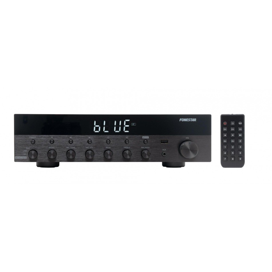 Amplificador Estereo HiFi BT/USB/FM 60+60Wrms