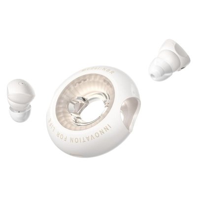 Vention Tiny T17 Auriculares Bluetooth 5.3 con Estuche de Carga - True Wireless - 6h Autonomia - LED - Color Beige