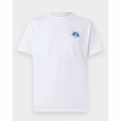 Camiseta NEW BALANCE LOB BOT SS MT51923 WT Blanco