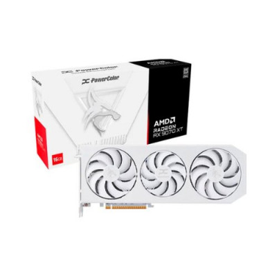TARJETA GRÁFICA POWERCOLOR RX 9070XT 16GB HELLHOUND WHITE