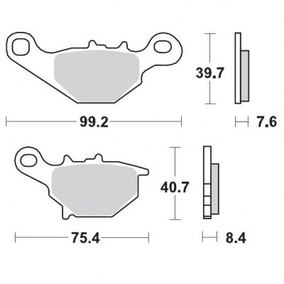 Pastillas de freno sinterizadas offroad Racing GP PRO MOTO-MASTER 093512