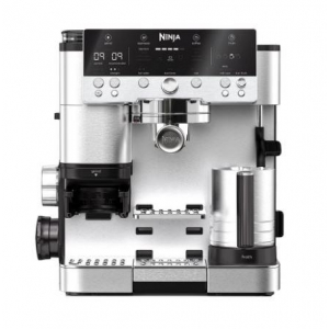 Cafetera Expresso Ninja Luxe Café Premier ES601EU, 3 en 1, Barista Assist, molinillo, báscula, espuma, plata