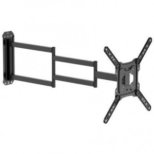 Soporte TV orientable de pared Aisens WT65TSLE-385, 23-65 pulgadas, hasta 35 kg, VESA 400x400 mm, orient. ±90°, incl. -15°/+5°, negro