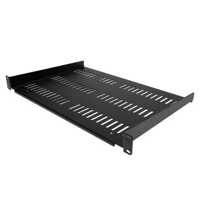 Estante Ventilado 1U para Armario Rack de Servidores - Bandeja Universal Voladiza para Montaje en Rack de 19 - Capacidad de 25kg - de 12 (30,5cm) de Profundidad