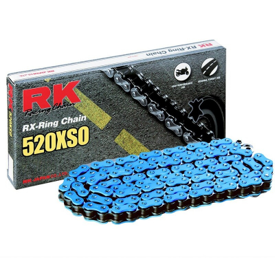 Cadena RK FB520XSO con 96 eslabones azul BB520XSO-96