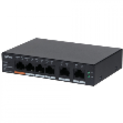 SWITCH IT DAHUA DH-CS4006-4GT-60 GIGABIT SWITCH WITH 4-PORT POE
