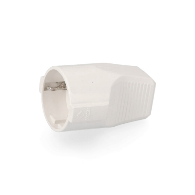 Base aerea t/tl 10/16 a 250 v blanca (retractilada)