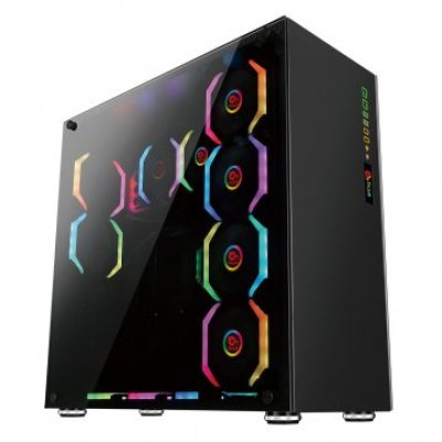 CAJA ATX SEMITORRE GAMING TALIUS AVALON CRISTAL TEMPLADO 4FAN USB 3.0