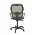 Silla Alocén Malla Negra Asiento Bali Azul Brazos Regulables