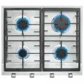 Placa de gas butano y natural Teka EX 60.1 4G AI AL CI, 4 zonas, 7300W, autoencendido, ref. 112610041, inox