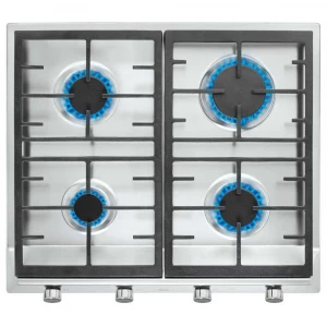 Placa de gas butano y natural Teka EX 60.1 4G AI AL CI, 4 zonas, 7300W, autoencendido, ref. 112610041, inox