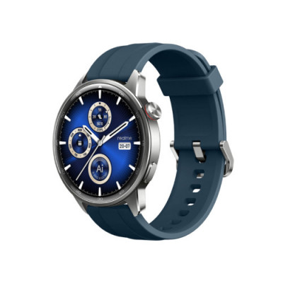 Realme Watch S2 Smartwatch Pantalla Amoled 1.43 - IP68 - Autonomia hasta 20 Dias - Cuerpo Acero Inoxidable - Color Azul