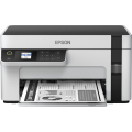 Epson EcoTank ET-M2120 - Impresora multifunción - B/N - chorro de tinta - A4/Legal (material) - hasta 15 ppm (impresión) - 150 hojas - USB, Wi-Fi - blanco
