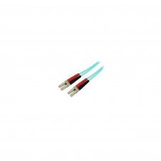 StarTech.com Cable de Fibra Í?ptica Patch de 10Gb Multimodo 50/125 Dúplex LSZH LC a LC de 10m â?? Aqua
