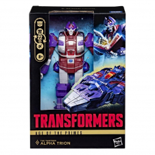 Figura hasbro transformers age of the primes deluxe class alpha trion 17.5cm