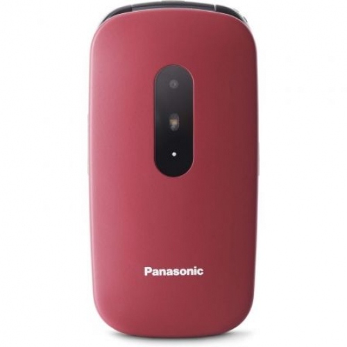 Teléfono Móvil Panasonic KX-TU446 para Personas Mayores/ Rojo