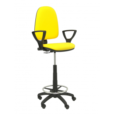 Taburete Aýna bali amarillo brazos fijos