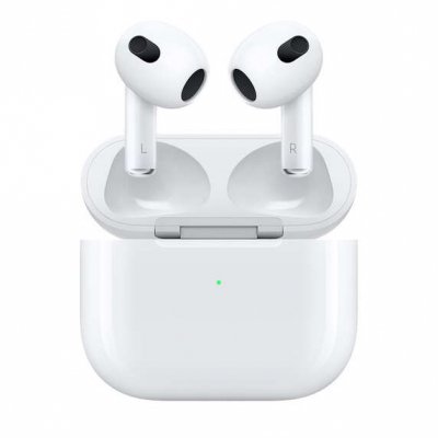 Apple AirPods 3ª Gen Auriculares Inalambricos Bluetooth 5.0 - 2 Microfonos - Control de Sensor de Presion - Autonomia hasta 6h