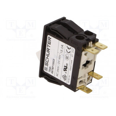 Interruptor Basculante Magnetotermico 240Vac 60Vdc 15A DPST