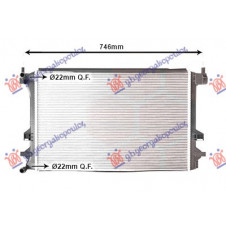 ADDITIONAL RADIATOR 1.0TSI-1.5TSI PETROL MANUAL/AUTOMATIC (623x411) (NRF)