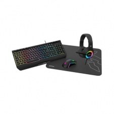 Pack krom kenya raton + teclado + alfombrilla + auriculares gaming