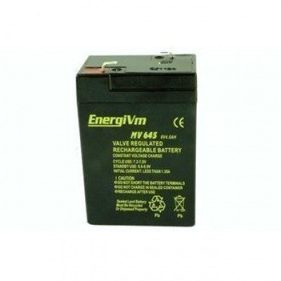 Bateria PLOMO 6V 4,5Ah AGM 70x47x100mm ENERGIVM